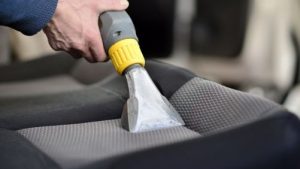 cleaning car seat